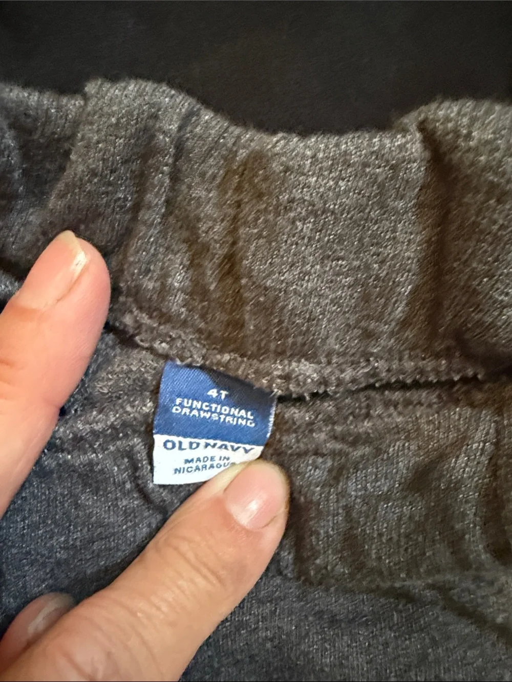 Old Navy Boys Navy, Black & Gray Fleece Jogger Pants - 4 Pack